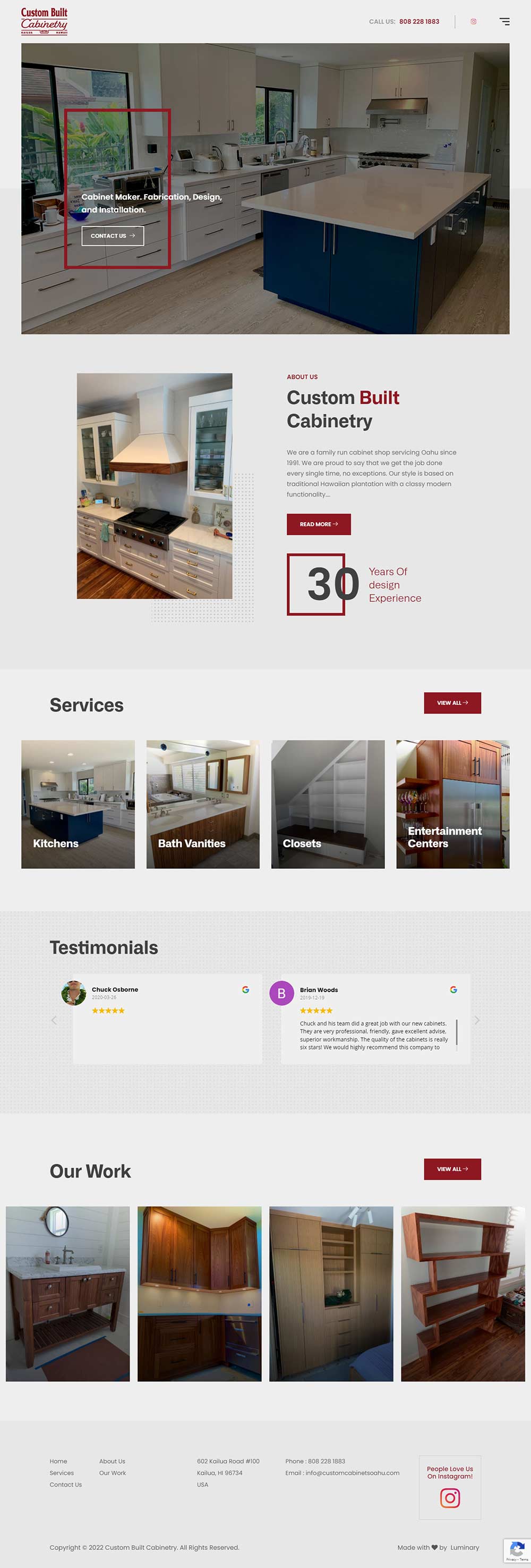 Custom Built Cabinetry