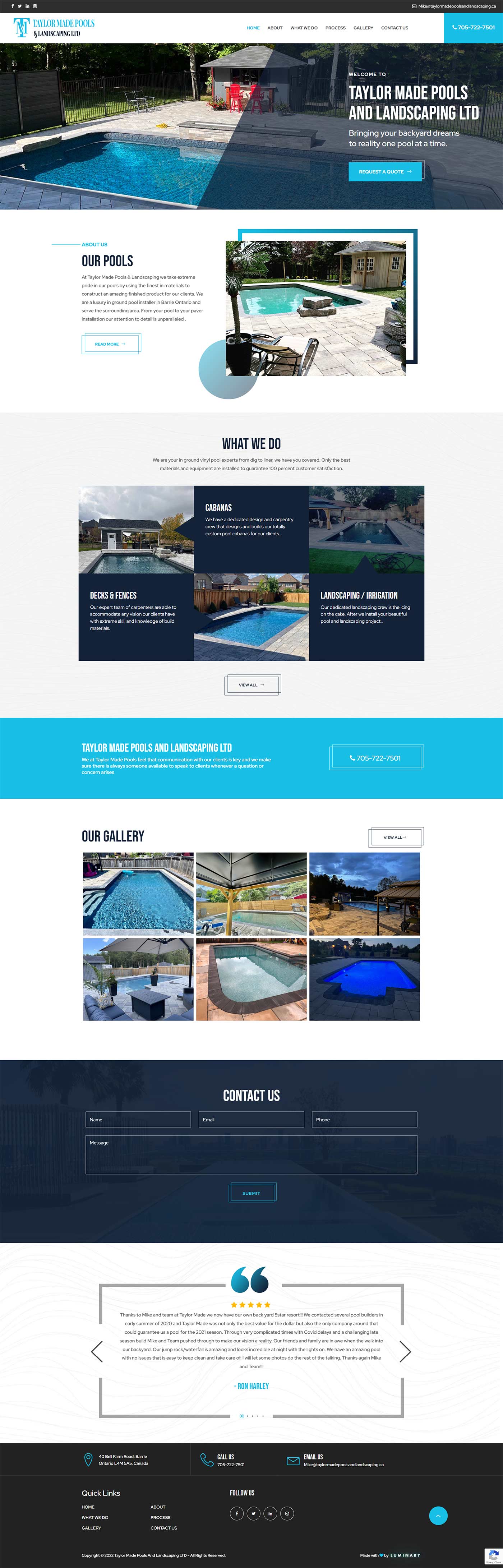 Taylor Made Pools & Landscaping LTD